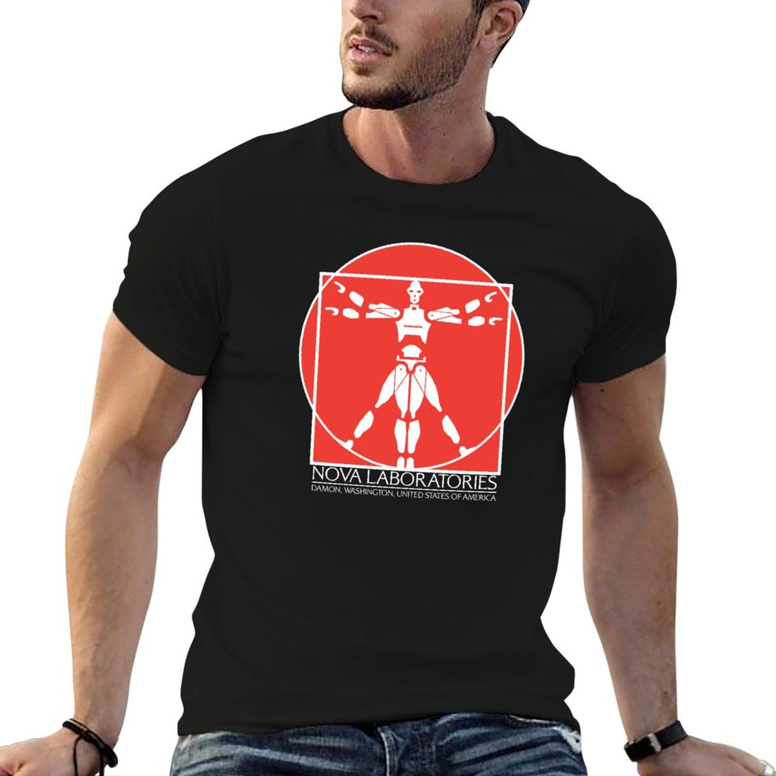 Men'S Fashion Nova Shirts - เสื้อยืด Nova Laboratories Text 02 แฟชั่นเรียบง่าย