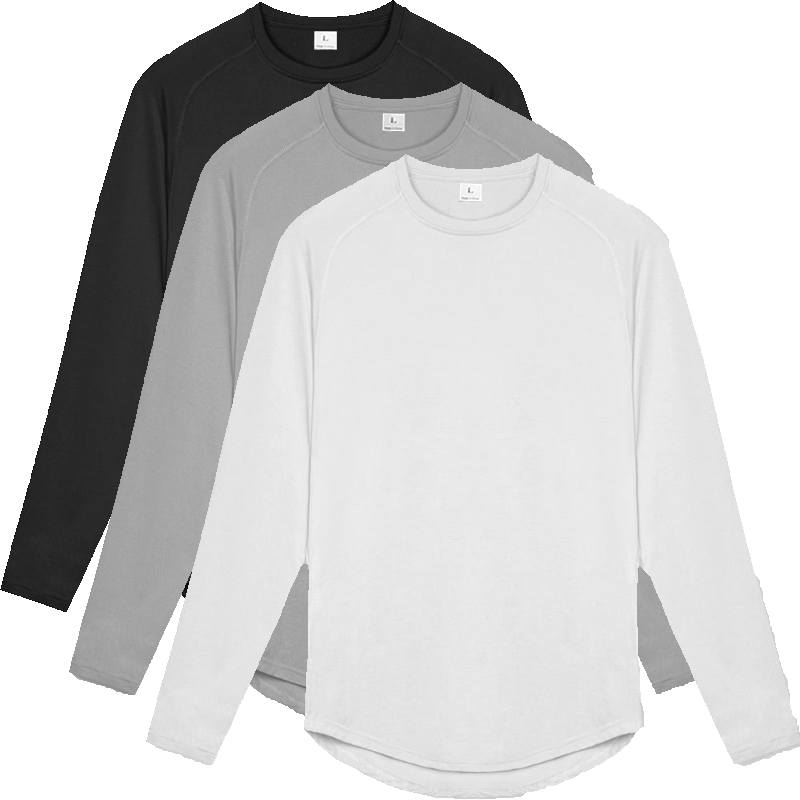 Muscle Tee Workout - เสื้อยืดแขนยาวผู้ชาย ผ้าแห้งเร็ว ยืดหยุ่น กระชับ เหมาะสำหรับใส่เล่นกีฬา ฟิตเนส