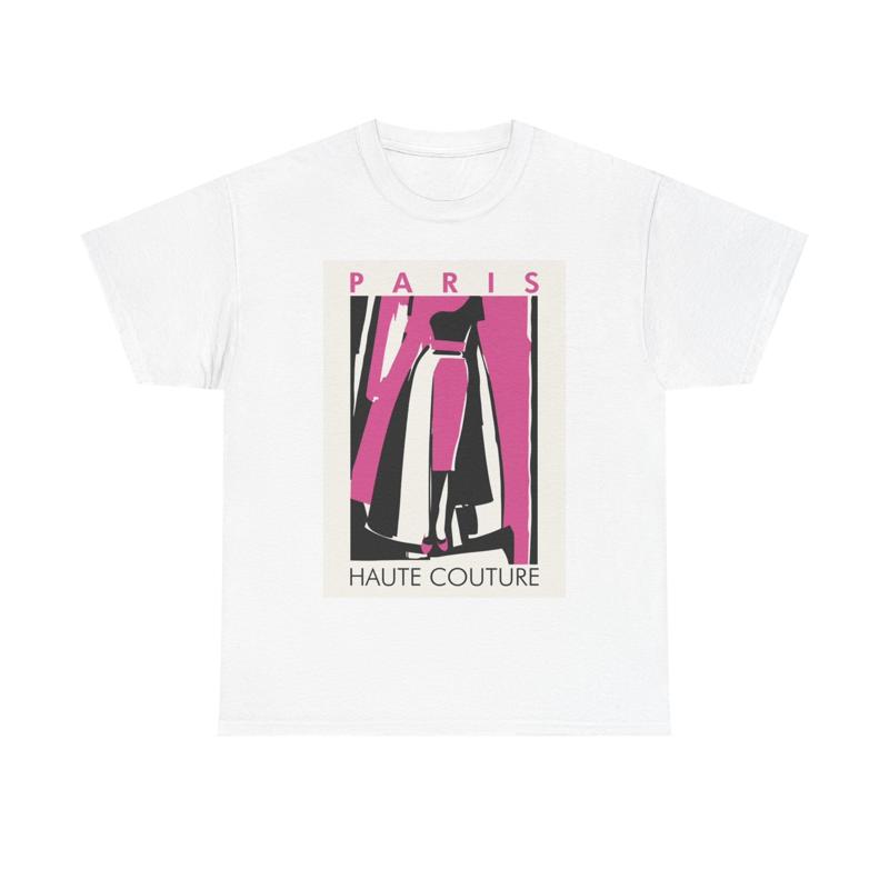 Men'S Paris Fashion Week - เสื้อยืดปารีสแฟชั่นวีค วินเทจ เรโทร น่ารัก ผู้หญิง ผ้าฝ้ายเนื้อหนา