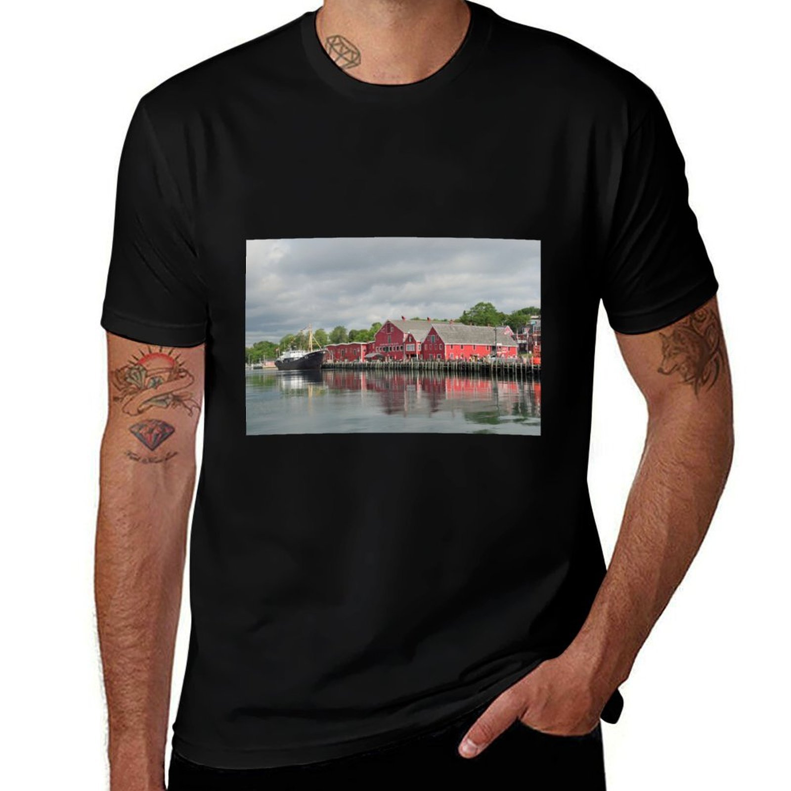 Men'S Fashion Nova Shirts - เสื้อยืดลำลองแฟชั่นแขนสั้นผ้าฝ้าย เมืองลูนเอนเบิร์ก รัฐโนวาสโกเทีย