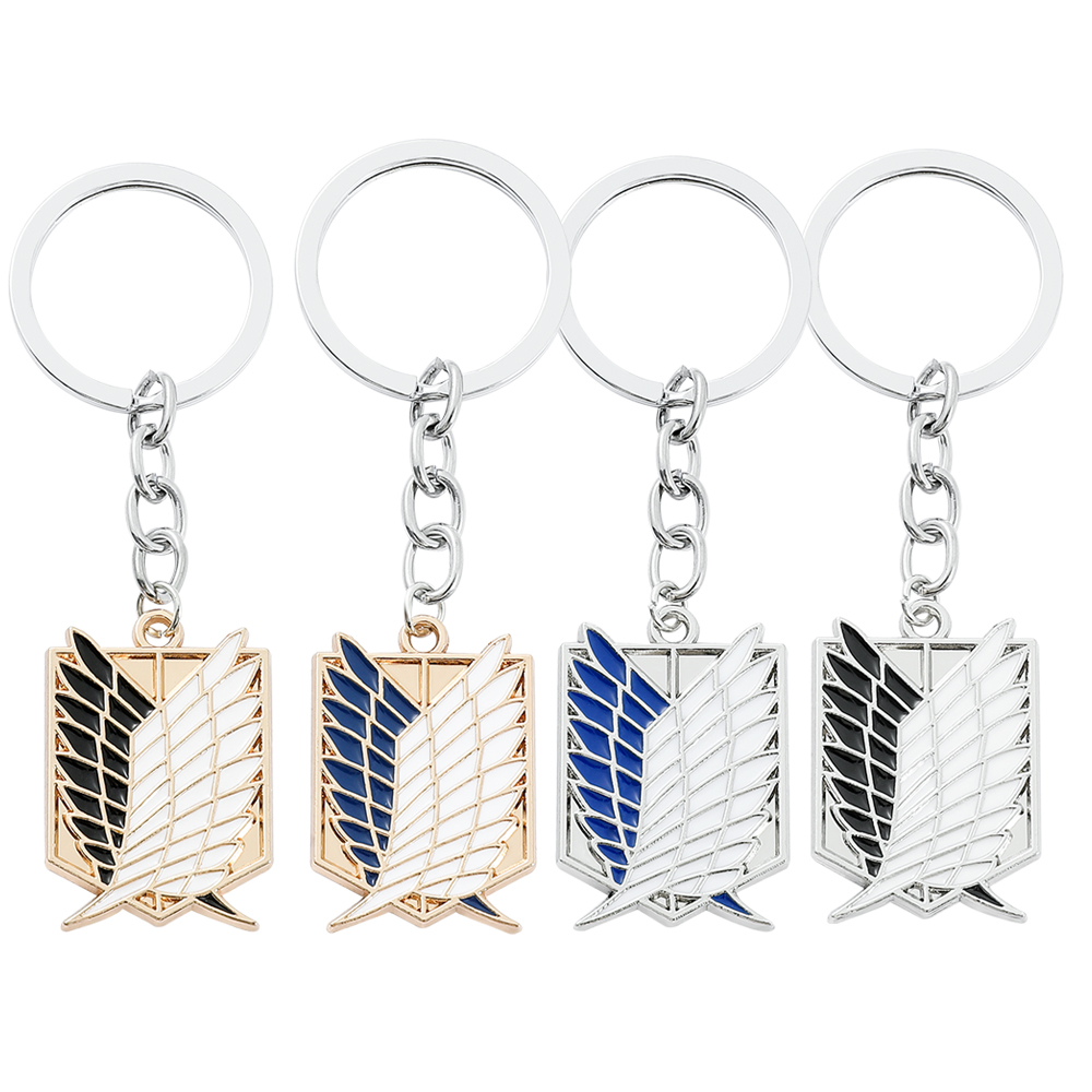 Men Fashion Key - อะนิเมะ Attack on Titan จี้เคลือบเอนาเมล ของตกแต่ง