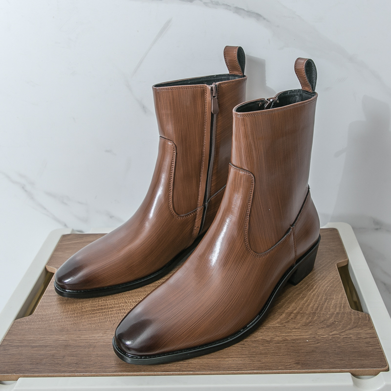 รองเท้าบูทหุ้มข้อคลาสสิก สวมใส - Mens Fashion Zapatos บทวิจารณ์และราคา