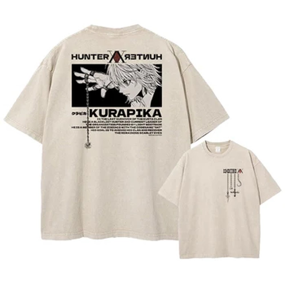 เสื้อยืดลายการ์ตูน Hunter X Hu - Graphic Tee Oversized บทวิจารณ์และราคา
