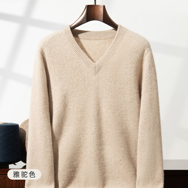 เสื้อสเวตเตอร์แคชเมียร์หนาพิเศ - Knitted Cardigan Men บทวิจารณ์และราคา