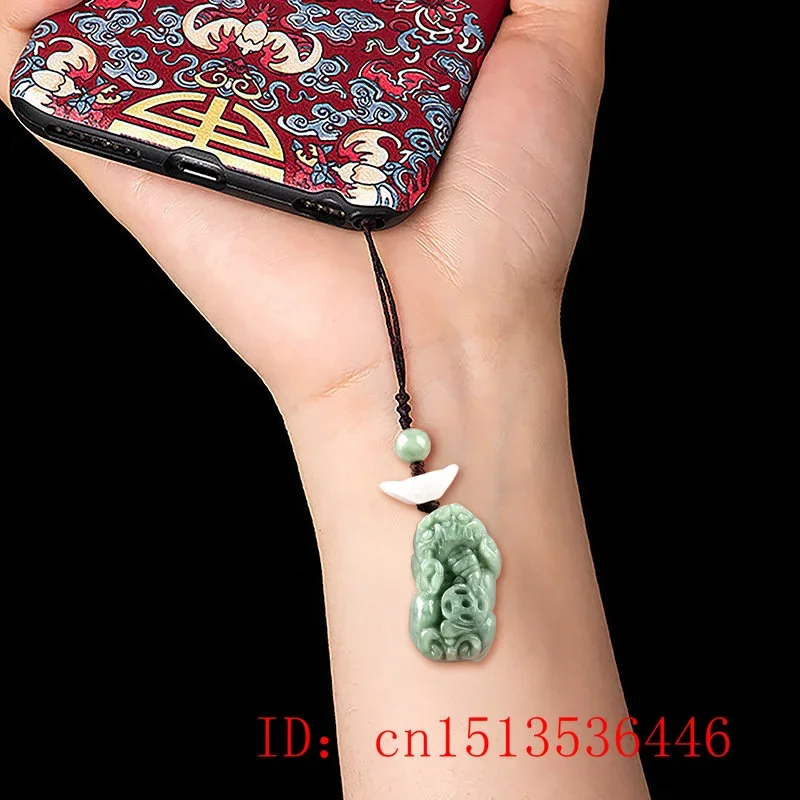 พม่ามรกต Pixiu Yuanbao โทรศัพท - Men Fashion Key บทวิจารณ์และราคา