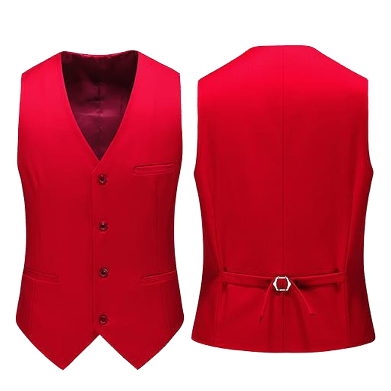 เสื้อกั๊กผู้ชาย 19 สี สีพื้น แ - Formal Waistcoat Vest บทวิจารณ์และราคา