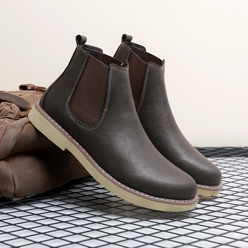 รองเท้าบูทเชลซีผู้ชายไซส์ใหญ่  - Chelsea Boots Men บทวิจารณ์และราคา
