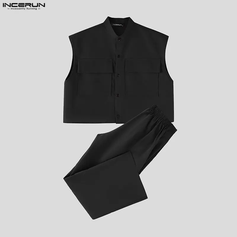 INCERUN ชุดเซ็ตผู้ชาย เสื้อครอ - Men Fashion Upper บทวิจารณ์และราคา