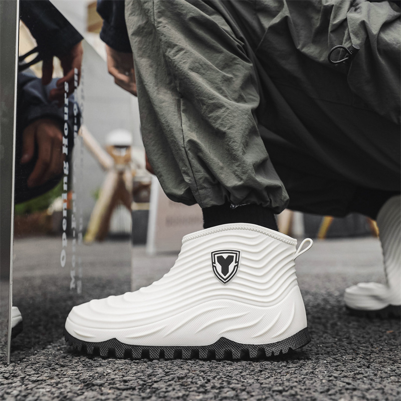 รองเท้ากันฝนผู้ชาย แฟชั่น กันน - Mens Fashion Zapatos บทวิจารณ์และราคา