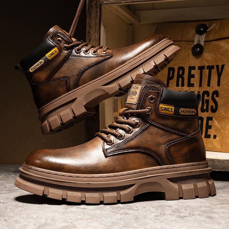 Vintage Men Platformข้อเท้ารอง - Chelsea Boots Men บทวิจารณ์และราคา