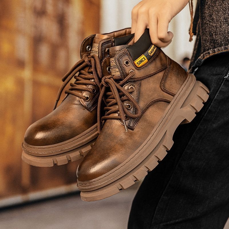 Vintage Men Platformข้อเท้ารอง - Chelsea Boots Men บทวิจารณ์และราคา