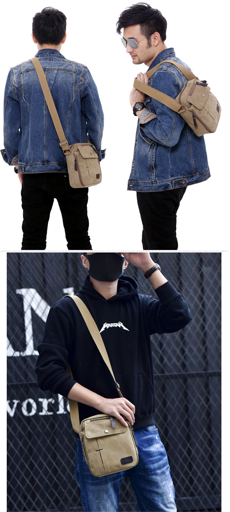 กระเป๋าผ้าแคนวาสผู้ชายรุ่นใหม่ - Men'S Fashion Mag บทวิจารณ์และราคา