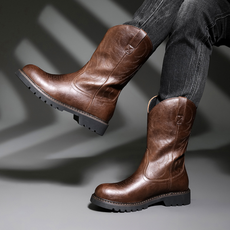 รองเท้าบูทคาวบอยผู้ชายแฟชั่น ร - Mens Fashion Zapatos บทวิจารณ์และราคา