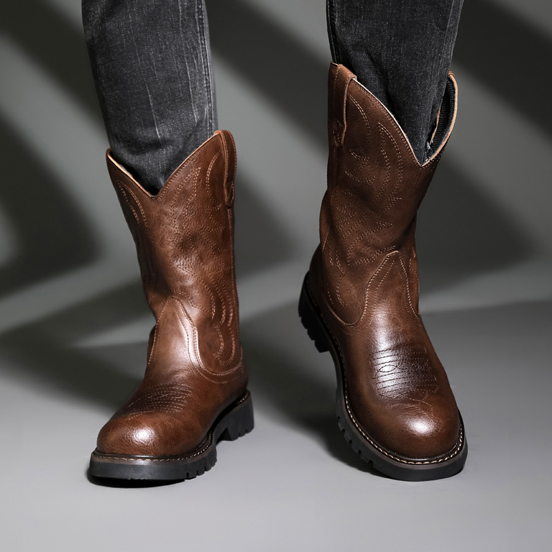 รองเท้าบูทคาวบอยผู้ชายแฟชั่น ร - Mens Fashion Zapatos บทวิจารณ์และราคา