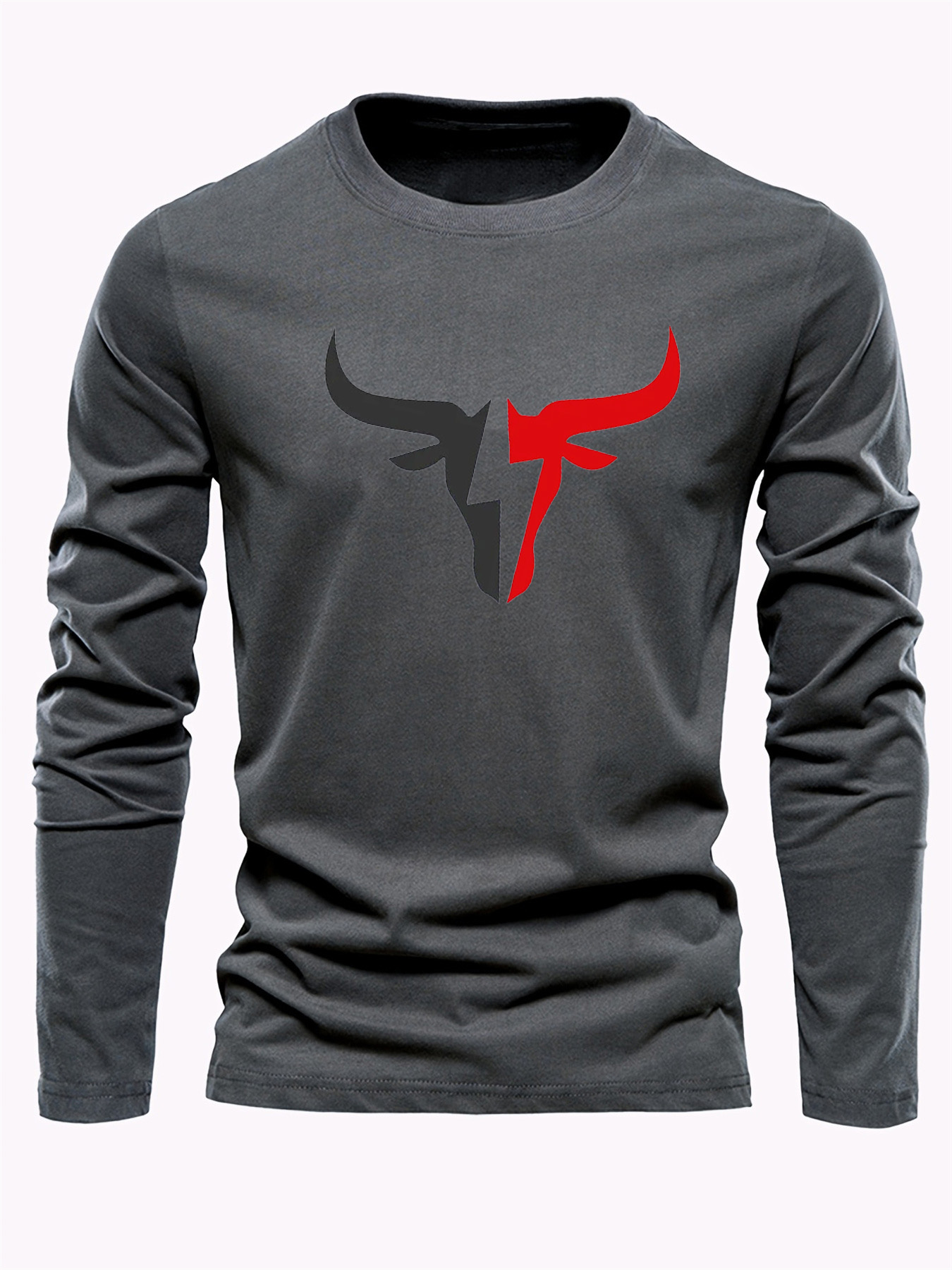 เสื้อยืดแขนยาวผู้ชายสีพื้นเรีย - Men Fashion Upper บทวิจารณ์และราคา
