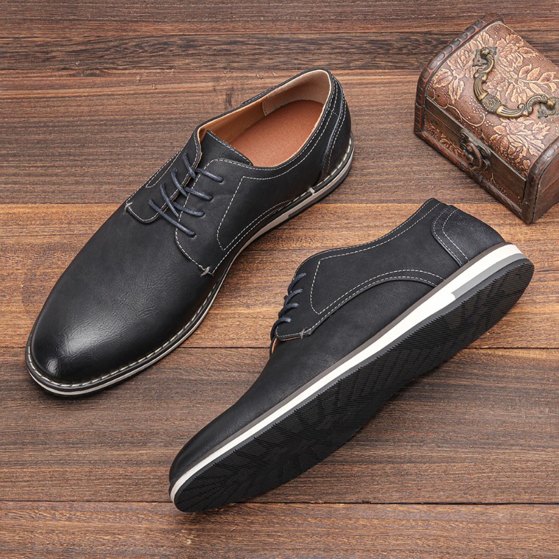 รองเท้าหนังลําลองผู้ชายแฟชั่นธ - Mens Fashion Zapatos บทวิจารณ์และราคา
