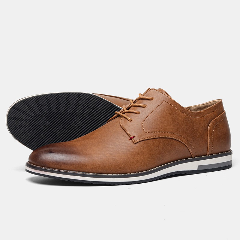 รองเท้าหนังลําลองผู้ชายแฟชั่นธ - Mens Fashion Zapatos บทวิจารณ์และราคา