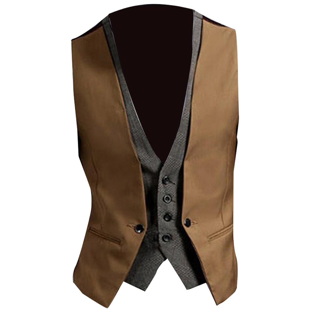 เสื้อกั๊กทางการสำหรับผู้ชายเสื - Formal Waistcoat Vest บทวิจารณ์และราคา