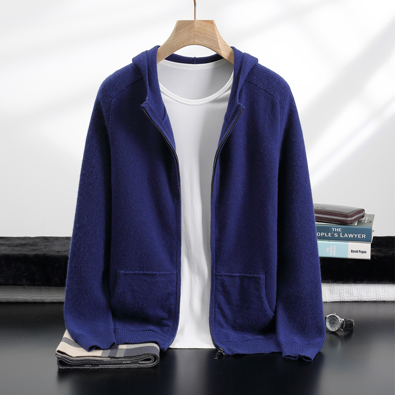 ชุดสูทแคชเมียร์แท้ 100% สำหรับ - Knitted Cardigan Men บทวิจารณ์และราคา