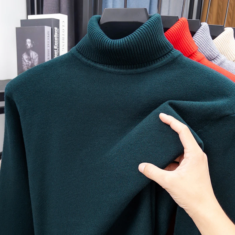 เสื้อสเวตเตอร์คอเต่าถักคุณภาพส - Knitted Cardigan Men บทวิจารณ์และราคา