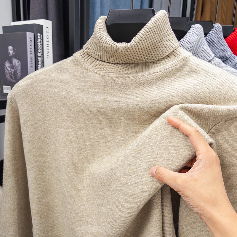 เสื้อสเวตเตอร์คอเต่าถักคุณภาพส - Knitted Cardigan Men บทวิจารณ์และราคา