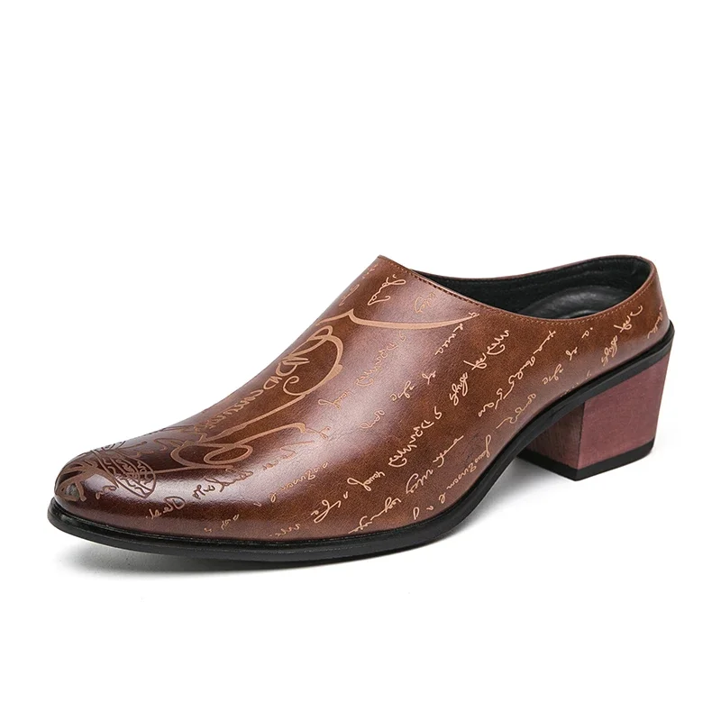 4 ซม.รองเท้าส้นสูงผู้ชายLoafer - Mens Fashion Zapatos บทวิจารณ์และราคา