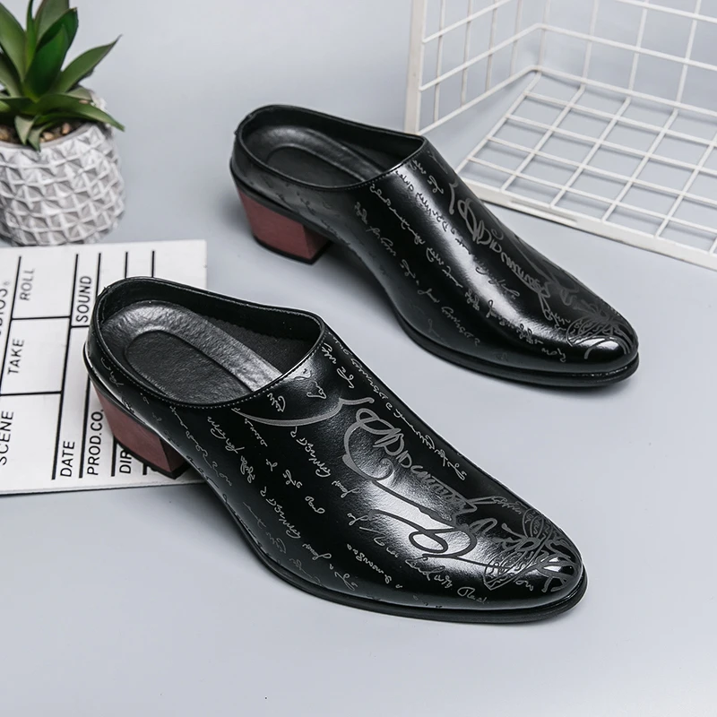 4 ซม.รองเท้าส้นสูงผู้ชายLoafer - Mens Fashion Zapatos บทวิจารณ์และราคา