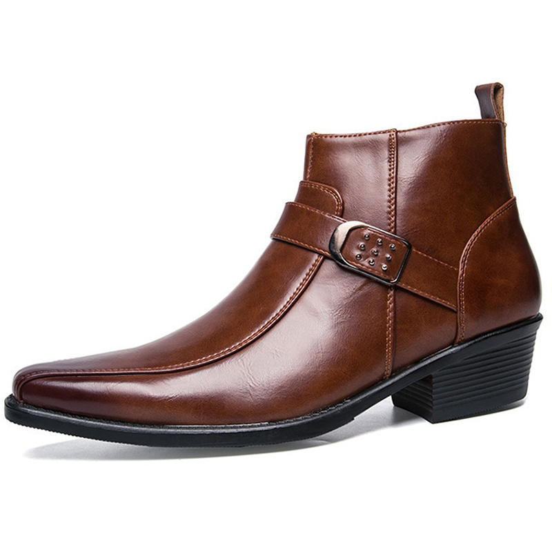 รองเท้าบูทคาวบอยสไตล์เรโทรสำหร - Chelsea Boots Men บทวิจารณ์และราคา