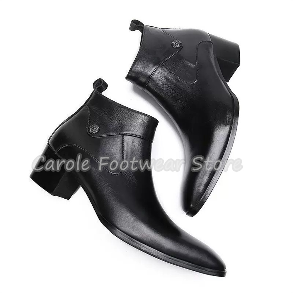 รองเท้าบูทข้อสั้นหนังแท้ทรงวิน - Chelsea Boots Men บทวิจารณ์และราคา