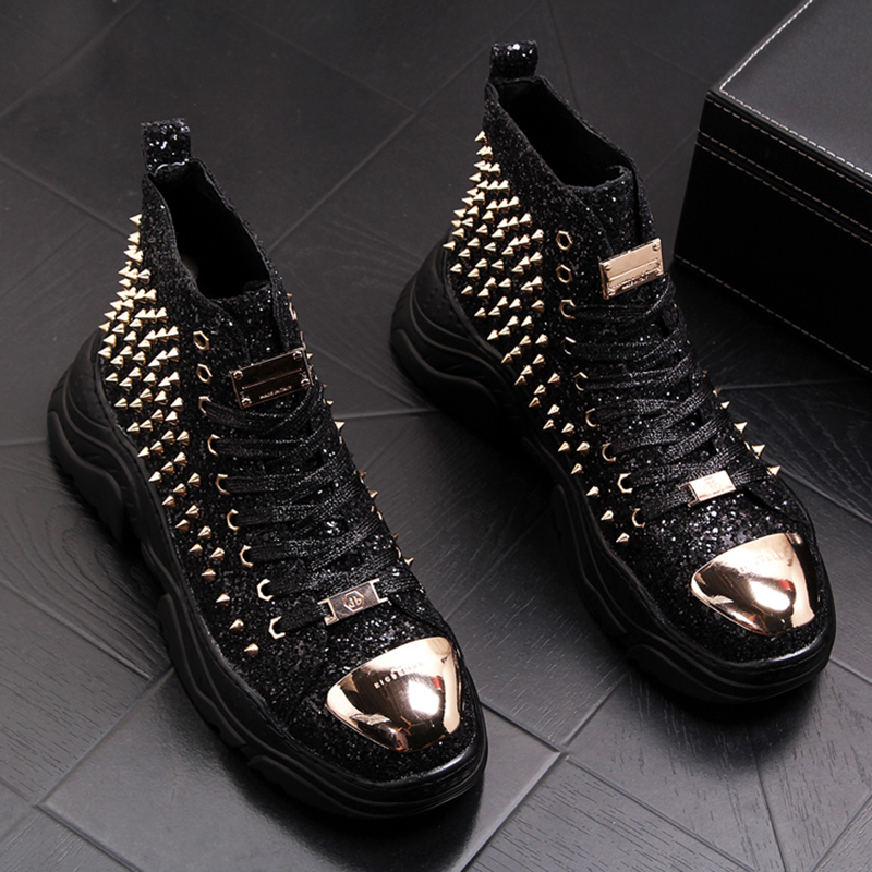 รองเท้าบูทข้อเท้าหนังนุ่มประดั - Mens Fashion Zapatos บทวิจารณ์และราคา