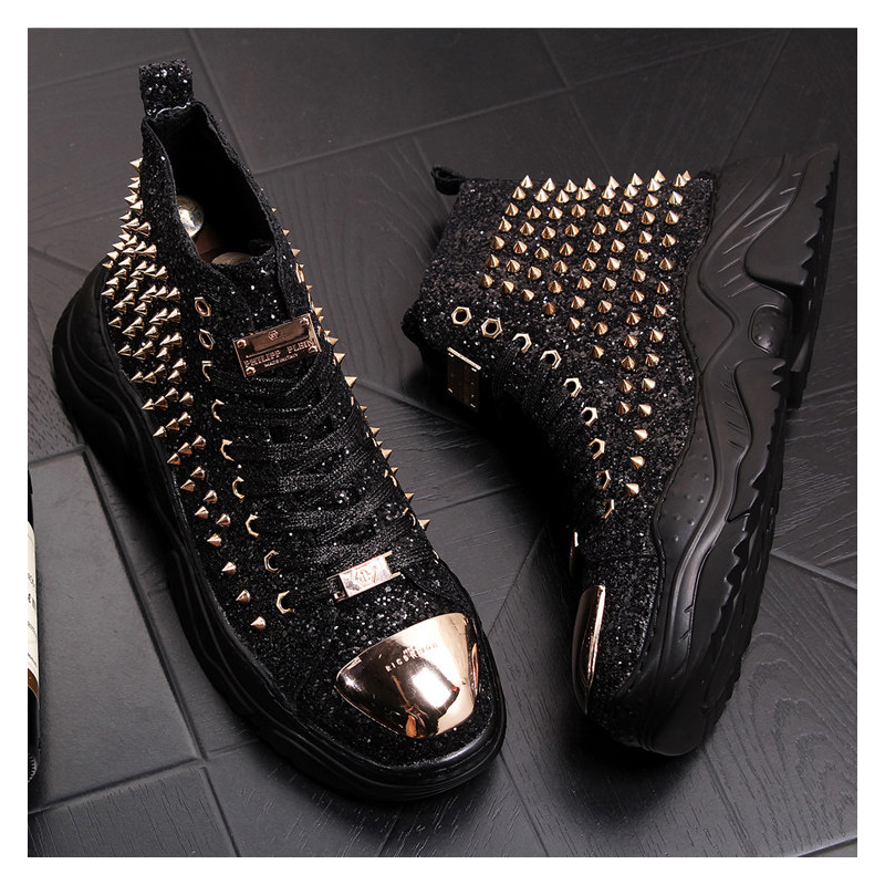 รองเท้าบูทข้อเท้าหนังนุ่มประดั - Mens Fashion Zapatos บทวิจารณ์และราคา
