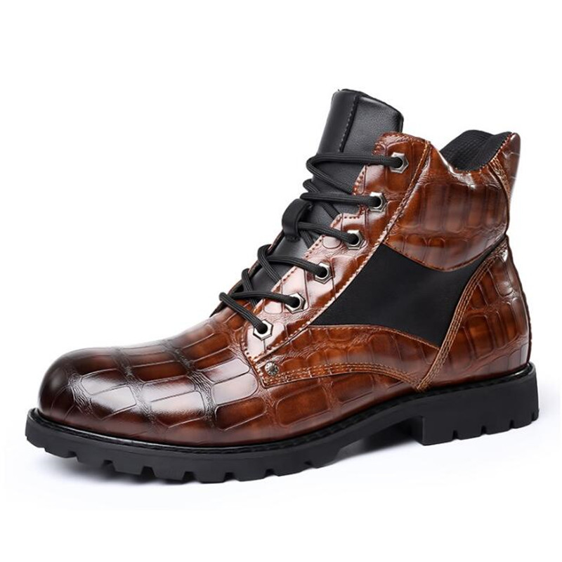 รองเท้าบูทผู้ชายลายตาราง ส้นเห - Mens Fashion Zapatos บทวิจารณ์และราคา